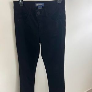 New w/o tags black fit and flare denim